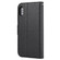 iPhone X / XS Cross Texture Detachable Leather Phone Case - Black