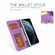 iPhone X / XS Cross Texture Detachable Leather Phone Case - Purple