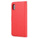 iPhone X / XS Cross Texture Detachable Leather Phone Case - Red