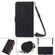 iPhone X / XS Crossbody 3D Embossed Flip Leather Phone Case - Black