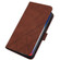 iPhone X / XS Crossbody 3D Embossed Flip Leather Phone Case - Brown