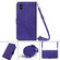 iPhone X / XS Crossbody 3D Embossed Flip Leather Phone Case - Purple