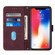 iPhone X / XS Crossbody 3D Embossed Flip Leather Phone Case - Wine Red