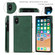 iPhone X / XS Cross-body Square Double Buckle Flip Card Bag TPU+PU Case with Card Slots & Wallet & Photo & Strap - Green