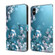 iPhone X / XS Crystal 3D Shockproof Protective Leather Phone Case - Plum Flower