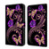 iPhone X / XS Crystal 3D Shockproof Protective Leather Phone Case - Purple Flower Butterfly