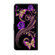 iPhone X / XS Crystal 3D Shockproof Protective Leather Phone Case - Purple Flower Butterfly