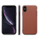 iPhone X / XS Denior V7 Luxury Car Cowhide Leather Ultrathin Protective Case - Brown