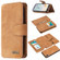 iPhone X / XS Detachable Frosted Magnetic Horizontal Flip Leather Case with Card Slots & Holder & Zipper Wallet & Photo Frame - Brown