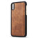iPhone X / XS DG.MING Crazy Horse Texture Horizontal Flip Detachable Magnetic Protective Case with Holder & Card Slots & Wallet - Brown