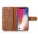 iPhone X / XS DG.MING Crazy Horse Texture Horizontal Flip Detachable Magnetic Protective Case with Holder & Card Slots & Wallet - Brown
