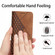 iPhone X / XS Diamond Pattern Splicing Skin Feel Magnetic Horizontal Flip Leather Case with Card Slots & Holder & Wallet - Brown