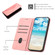 iPhone X / XS Diamond Pattern Splicing Skin Feel Magnetic Horizontal Flip Leather Case with Card Slots & Holder & Wallet - Rose Gold