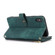 iPhone X / XS Dream 9-Card Wallet Zipper Bag Leather Phone Case - Green