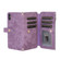 iPhone X / XS Dream 9-Card Wallet Zipper Bag Leather Phone Case - Purple