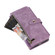 iPhone X / XS Dream 9-Card Wallet Zipper Bag Leather Phone Case - Purple