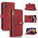 iPhone X / XS Dream 9-Card Wallet Zipper Bag Leather Phone Case - Red