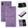iPhone X / XS Dream Magnetic Suction Business Horizontal Flip PU Leather Case with Holder & Card Slot & Wallet - Purple