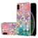 iPhone X / XS Electroplating Pattern IMD TPU Shockproof Case with Rhinestone Ring Holder - Colorful Scales