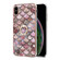 iPhone X / XS Electroplating Pattern IMD TPU Shockproof Case with Rhinestone Ring Holder - Pink Scales