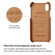 iPhone X / XS Fierre Shann Color Matching Genuine Leather Back Cover Case With 360 Degree Rotation Holder & Card Slot - Brown