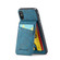 iPhone X / XS Fierre Shann Crazy Horse Card Holder Back Cover PU Phone Case - Blue