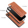 iPhone X / XS Fierre Shann Full Coverage Protective Leather Case with Holder & Card Slot - Brown
