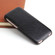 iPhone X / XS Fierre Shann Retro Oil Wax Texture Vertical Flip PU Leather Case - Black