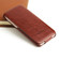 iPhone X / XS Fierre Shann Retro Oil Wax Texture Vertical Flip PU Leather Case - Brown