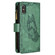 iPhone X / XS Flying Butterfly Embossing Pattern Zipper Horizontal Flip Leather Case with Holder & Card Slots & Wallet - Green