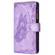 iPhone X / XS Flying Butterfly Embossing Pattern Zipper Horizontal Flip Leather Case with Holder & Card Slots & Wallet - Purple