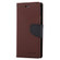 iPhone X / XS GOOSPERY FANCY DIARY Cross Texture Horizontal Flip Leather Case with Card Slots & Wallet & Holder - Brown