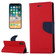 iPhone X / XS GOOSPERY FANCY DIARY Cross Texture Horizontal Flip Leather Case with Card Slots & Wallet & Holder - Red