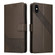 iPhone X / XS GQUTROBE Skin Feel Magnetic Leather Phone Case - Brown