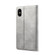 iPhone X / XS GUSSIM GS-001 Business Style Horizontal Flip Skin Feel PU Leather Case with Holder & Card Slots & Wallet & Photo Frame - Gray