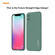 iPhone X / XS Hat-Prince ENKAY ENK-PC0712 Liquid Silicone Straight Edge Shockproof Protective Case + 0.26mm 9H 2.5D Full Glue Full Screen Tempered Glass Film - Dark Green