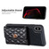 iPhone X / XS Horizontal Metal Buckle Wallet Rhombic Leather Phone Case - Black