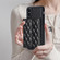 iPhone X / XS Horizontal Wallet Rhombic Leather Phone Case - Black