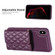 iPhone X / XS Horizontal Wallet Rhombic Leather Phone Case - Dark Purple