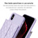 iPhone X / XS Horizontal Wallet Rhombic Leather Phone Case - Purple