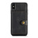 iPhone X / XS JEEHOOD Retro Magnetic Detachable Protective Case with Wallet & Card Slot & Holder - Black