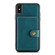 iPhone X / XS JEEHOOD Retro Magnetic Detachable Protective Case with Wallet & Card Slot & Holder - Blue