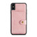 iPhone X / XS JEEHOOD Retro Magnetic Detachable Protective Case with Wallet & Card Slot & Holder - Pink