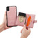 iPhone X / XS JEEHOOD Retro Magnetic Detachable Protective Case with Wallet & Card Slot & Holder - Pink