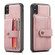 iPhone X / XS JEEHOOD RFID Blocking Anti-Theft Wallet Phone Case - Pink