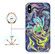 iPhone X / XS Laser Glitter Watercolor Pattern Shockproof Protective Case with Ring Holder - FD4