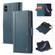 iPhone X / XS LC.IMEEKE Magnetic Buckle PU + TPU Horizontal Flip Leather Case with Holder & Card Slots & Wallet - Blue