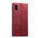 iPhone X / XS LC.IMEEKE RFID Anti-theft Leather Phone Case - Red