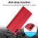iPhone X / XS LC.IMEEKE Strong Magnetism Ultra-thin Horizontal Flip Shockproof Matte TPU + PU Leather Case with Holder & Card Slots & Wallet - Red