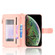 iPhone X / XS Litchi Texture Zipper Leather Phone Case - Pink